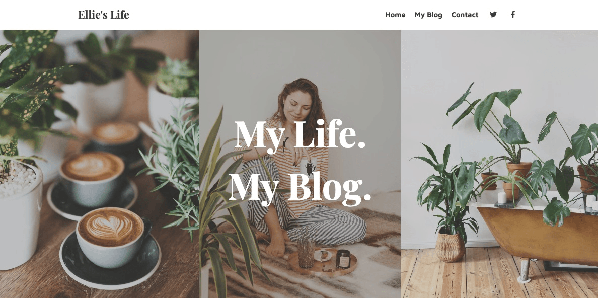 null Ellie's Life Template from Strikingly